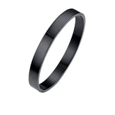 Yellow Chimes High Polished Stainless Steel Kadaa Stylish Black Bracelets for Men & Boys Design 1